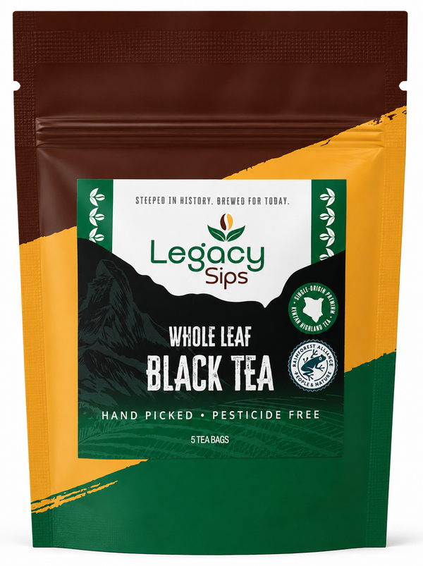Kenyan Black Tea: Whole Leaf Tea Bags