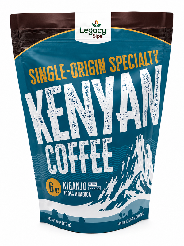 Kenya Kiganjo AA Medium Roast Whole Bean Coffee