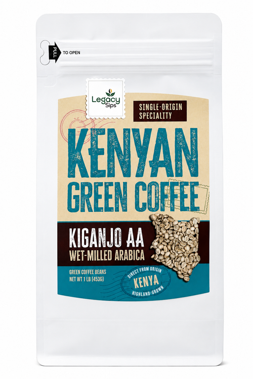 Kenya Kiganjo AA Washed Green Coffee Beans