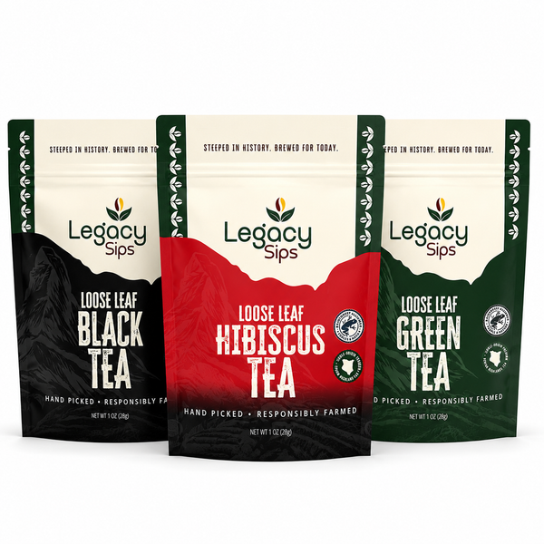Rare Tea Trio - Purple, Yellow & White